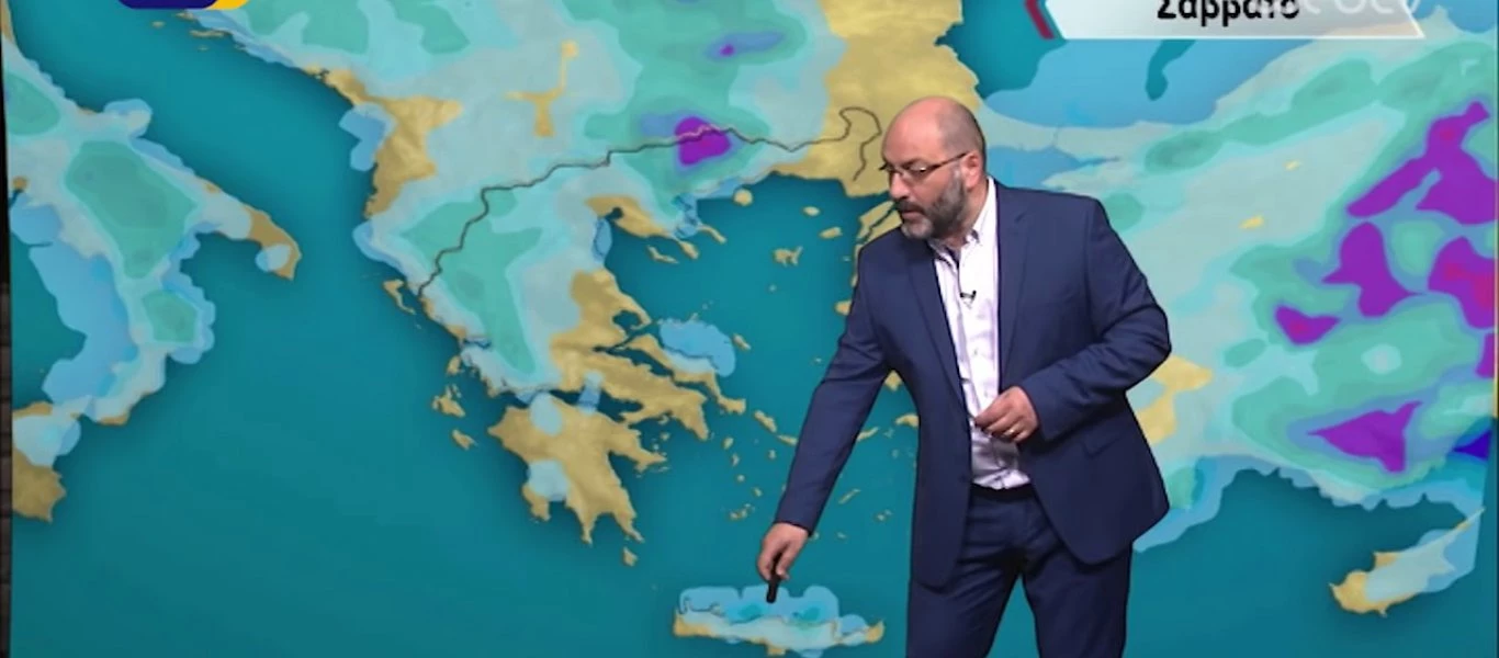 O Αρναούτογλου προειδοποιεί: «Τρελαίνεται» ο καιρός το Σαββατοκύριακο! (βίντεο)